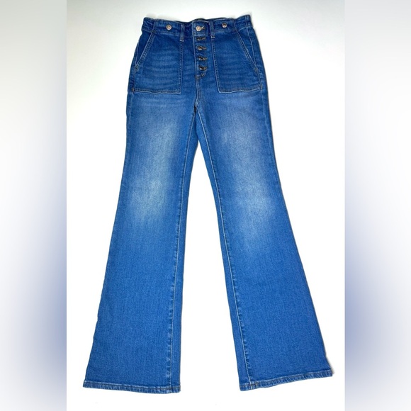 LOFT Women's The Slim Flare Jeans Size- 25 - Picture 1 of 10